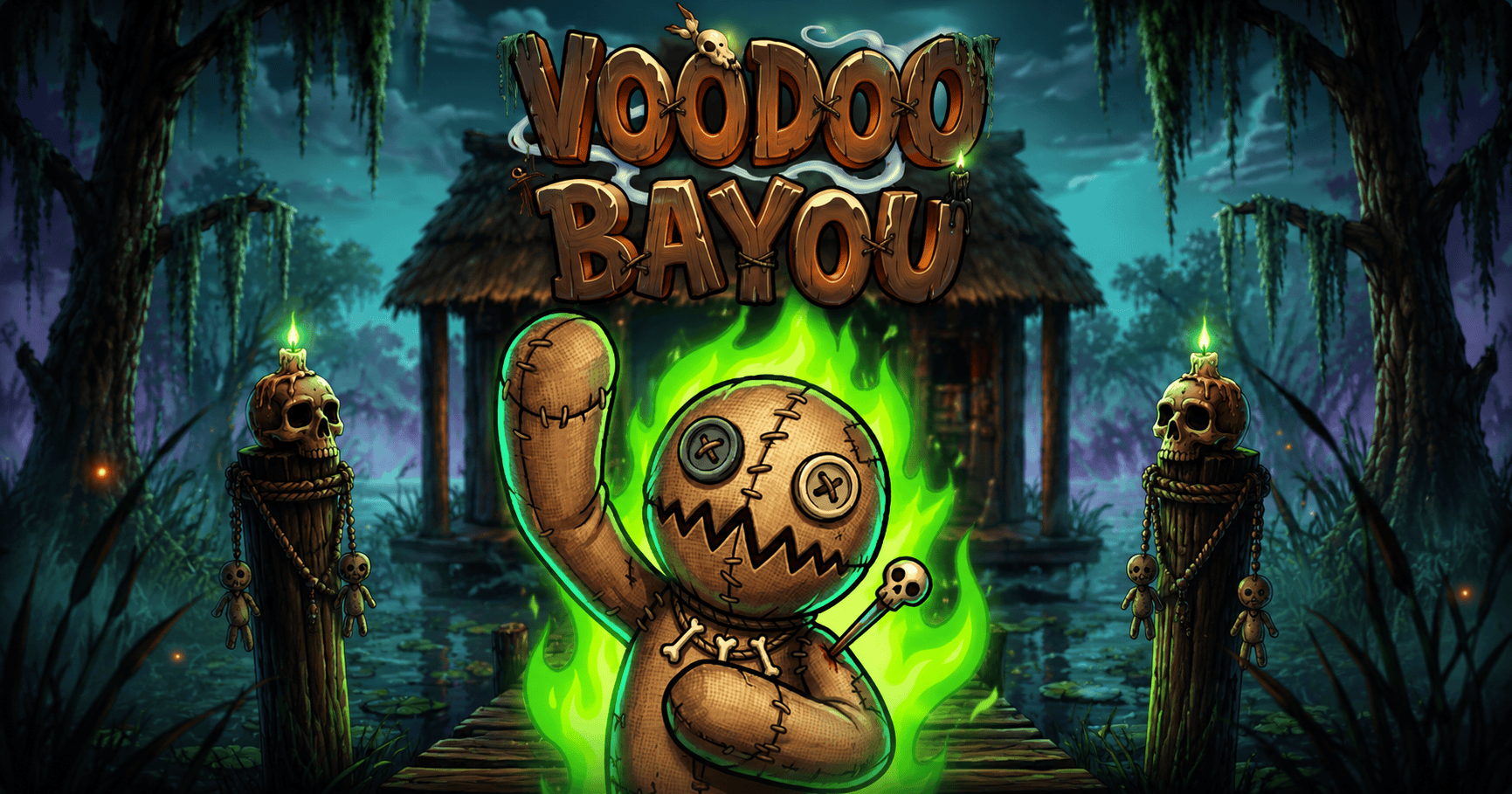 Voodoo Bayou Slot Demo by Knockknock Games slot cover image