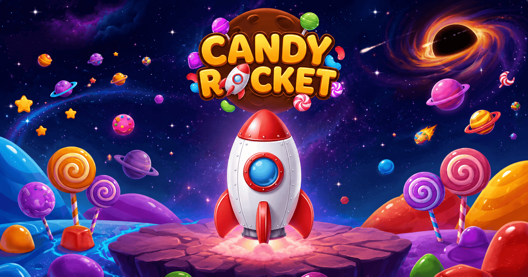 Candy Rocket Slot Demo by Knockout Labs slot cover image