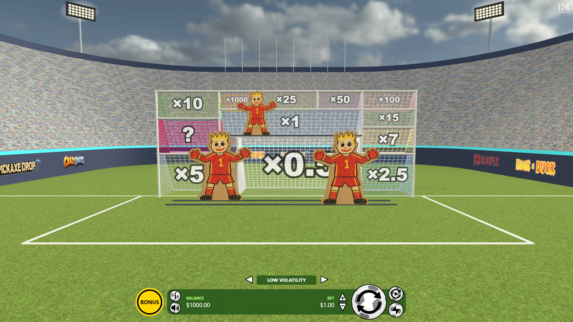 Goal GOAT slot gameplay reels