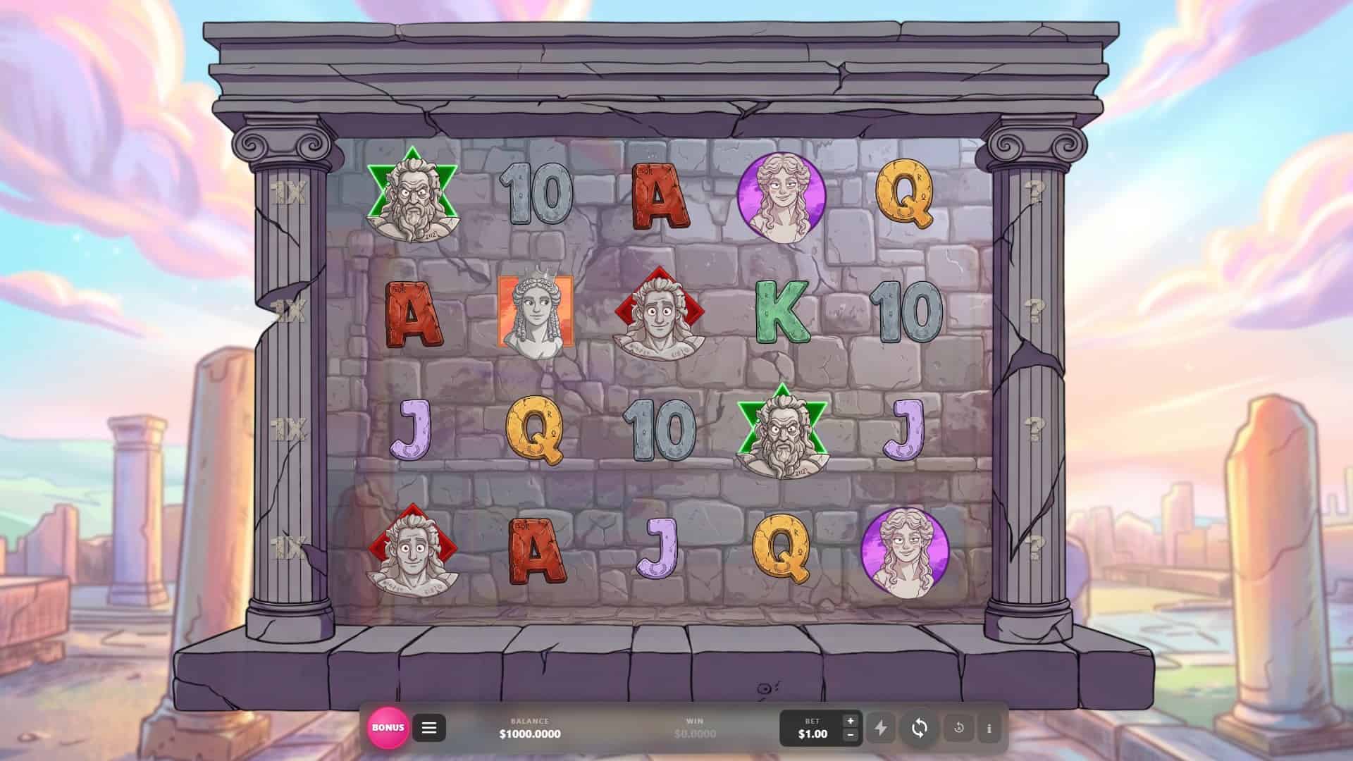 Cupidus slot gameplay reels
