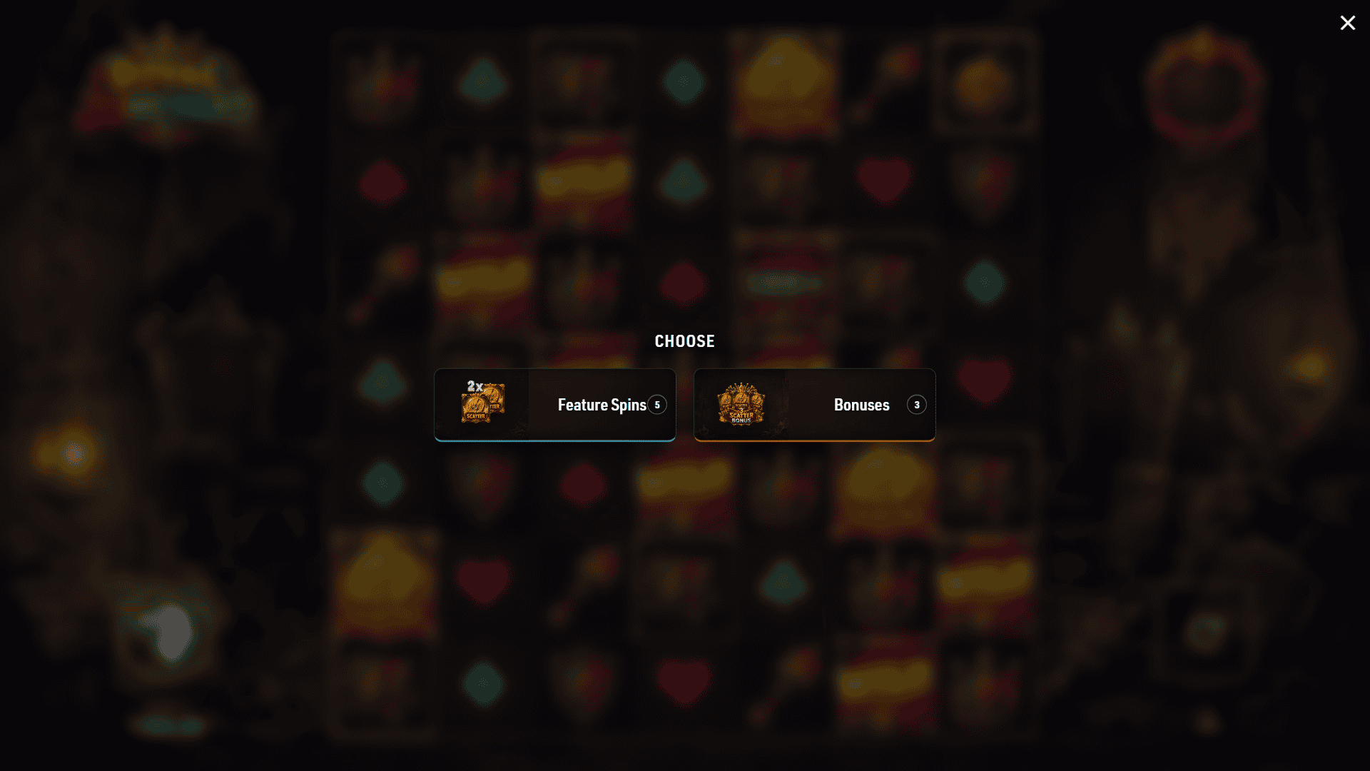 Royal Junkyard bonus buy menu