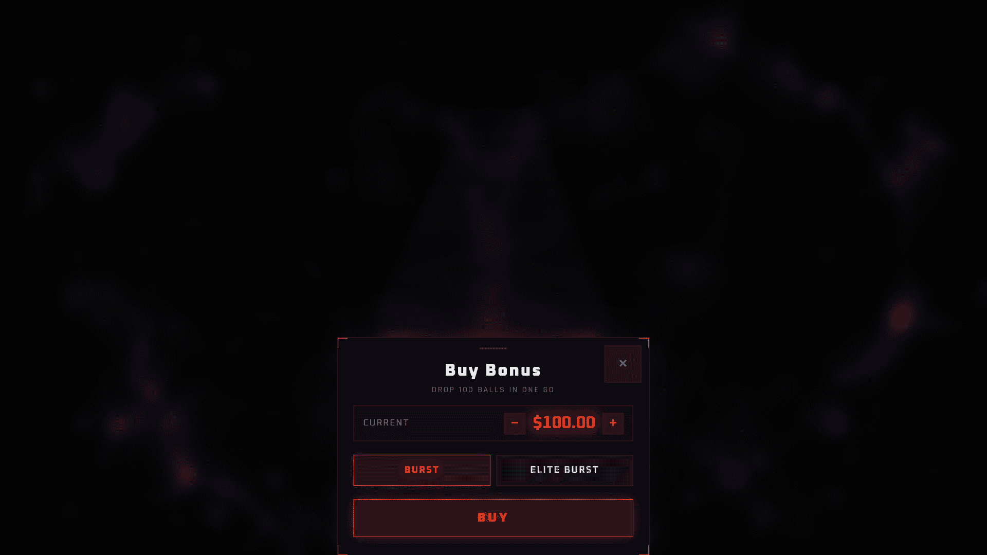 Zodiac Plinko bonus buy menu