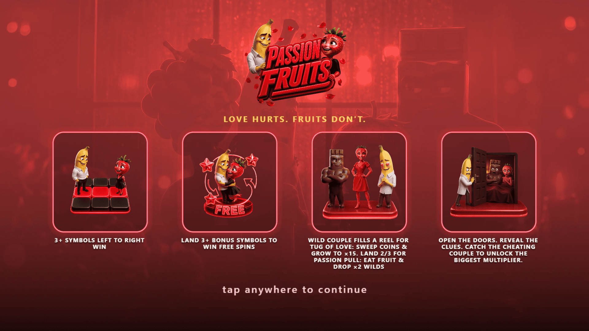 Passion Fruits slot intro screen