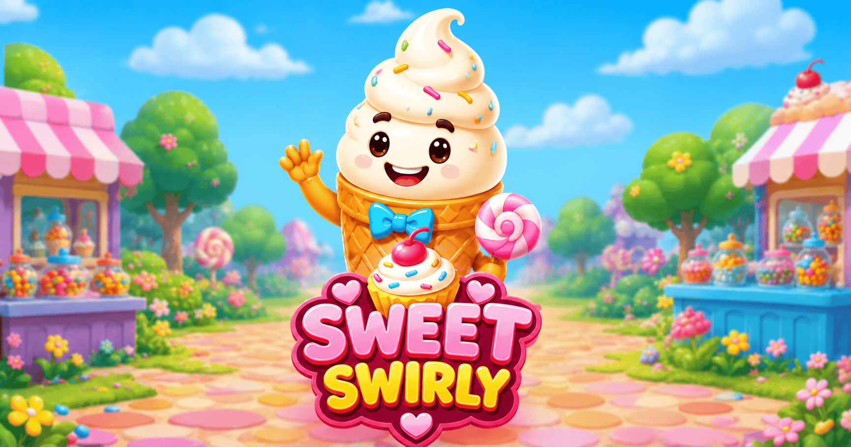Sweet Swirly Slot Demo by Levelup Gaming slot cover image