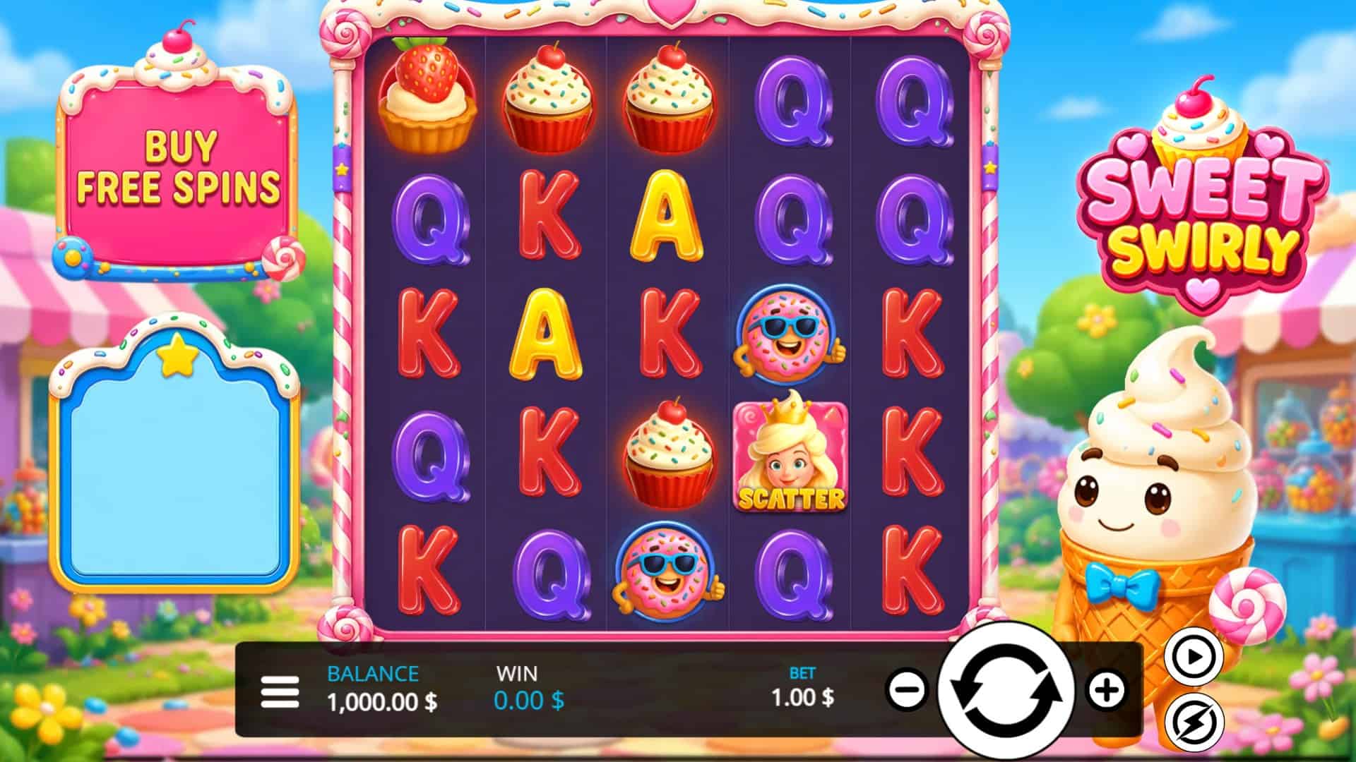 Sweet Swirly slot gameplay reels