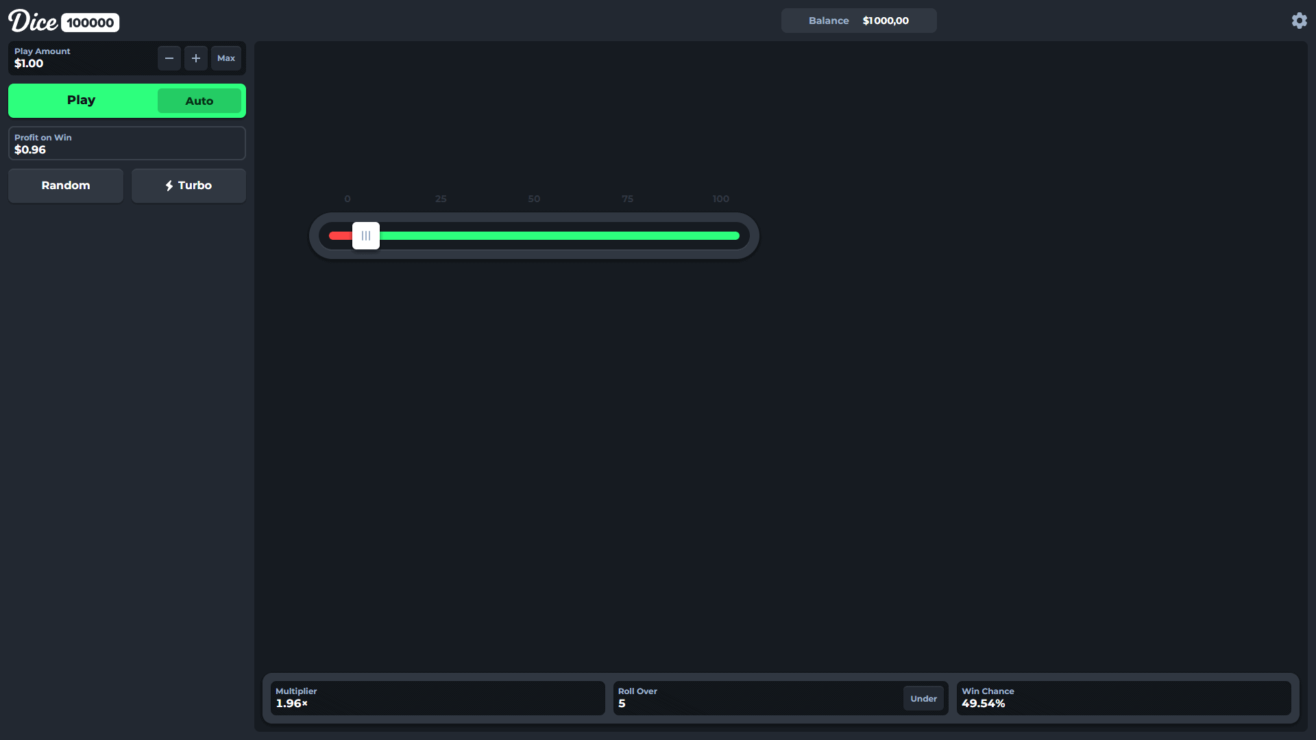 Dice 100000 slot gameplay reels