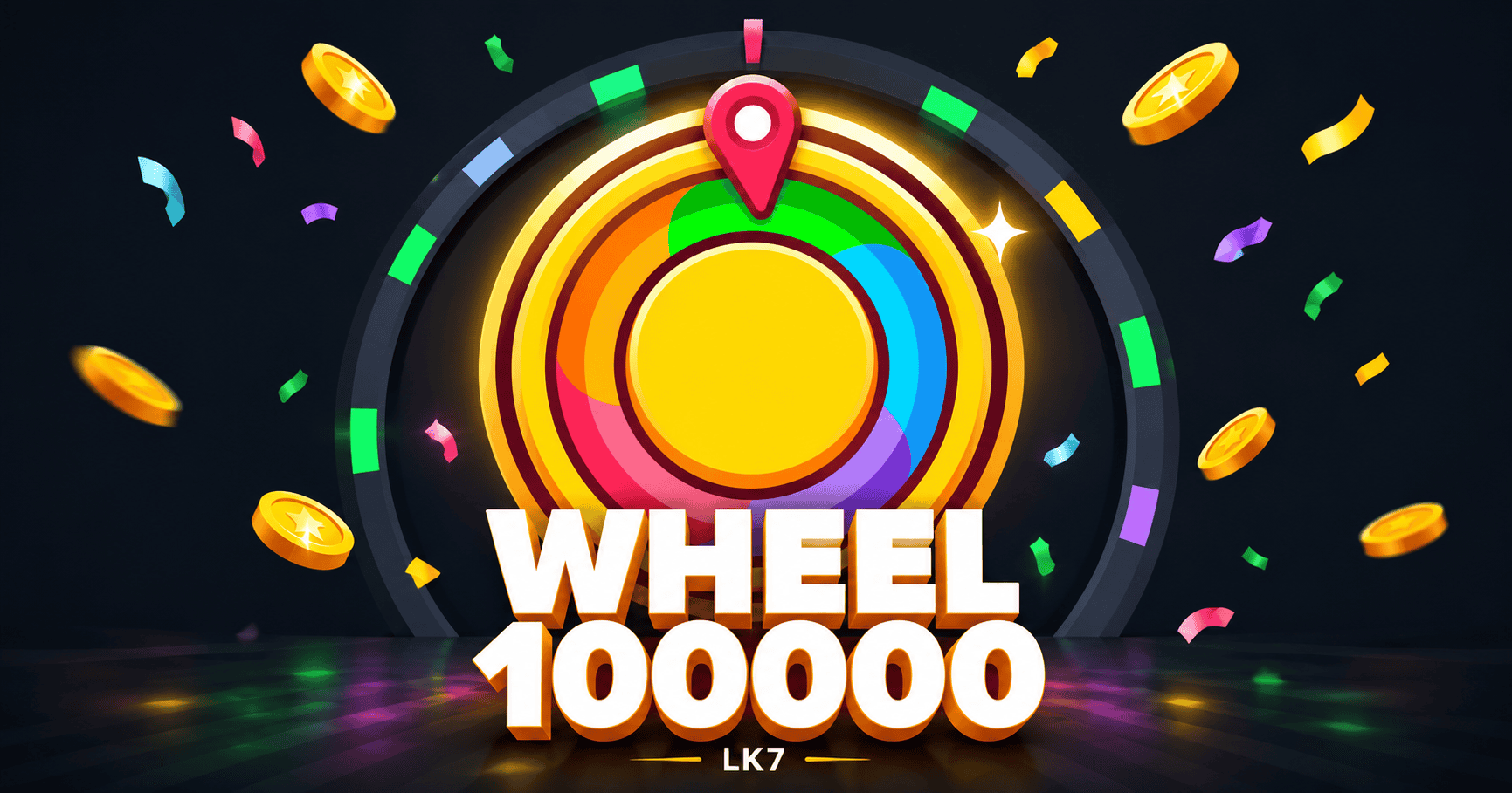 Wheel 100000 Slot Demo by LK7 slot cover image