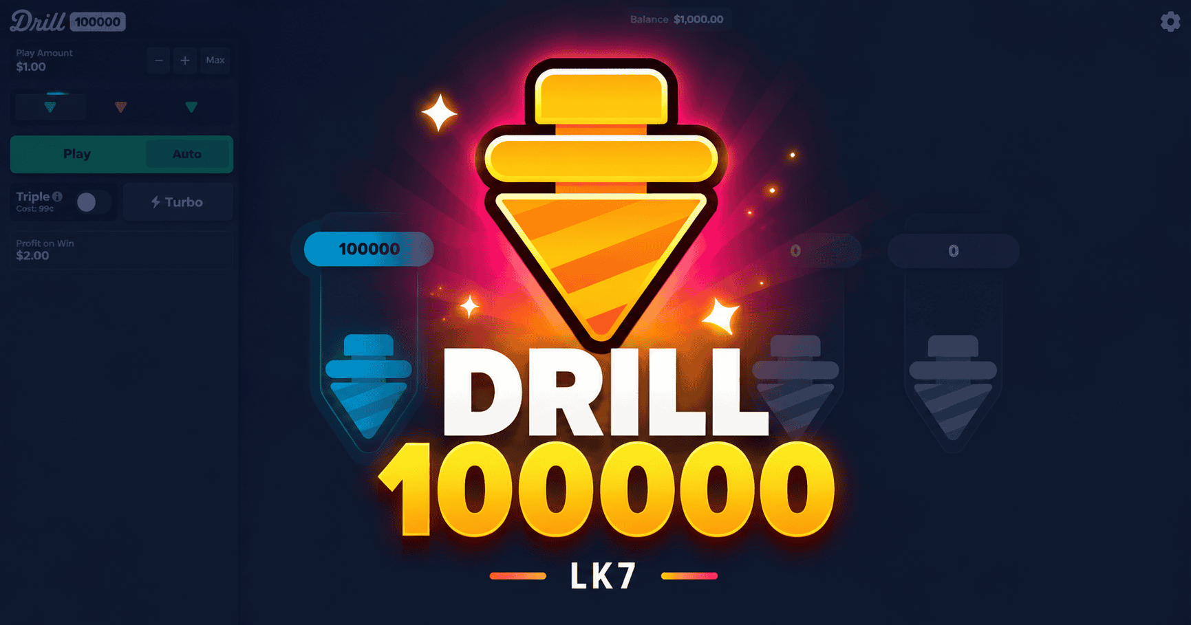 Drill 100000 Slot Demo by LK7 slot cover image