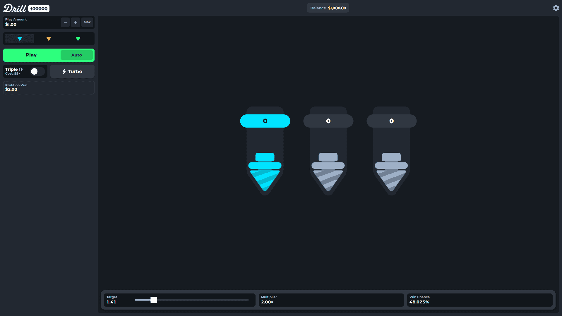 Drill 100000 slot gameplay reels