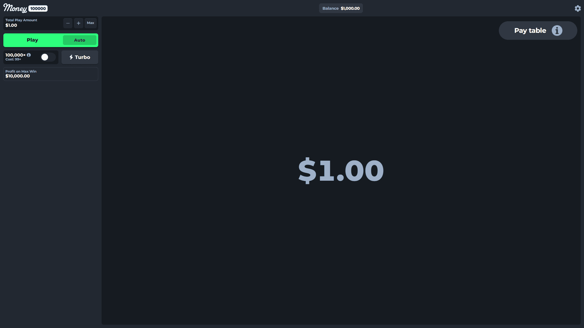 Money 100000 slot gameplay reels