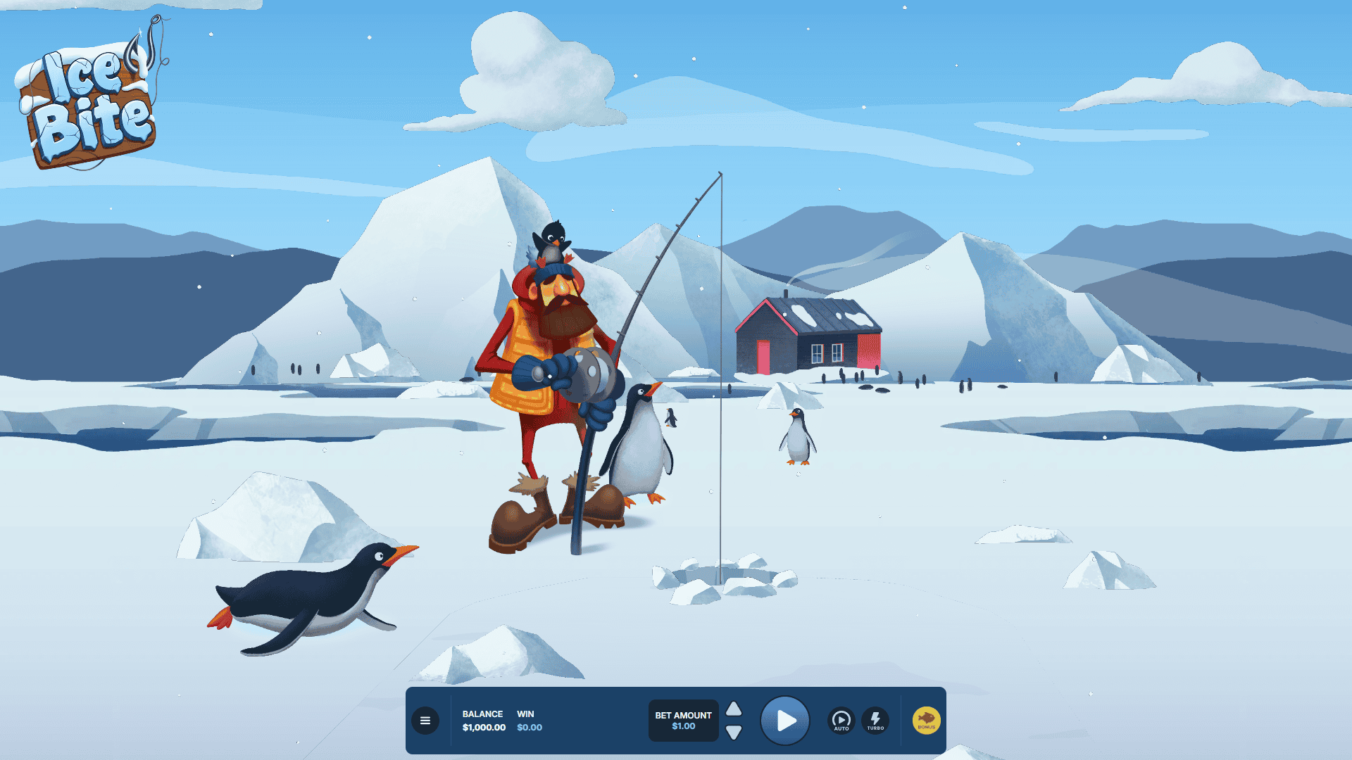 Ice Bite slot gameplay reels