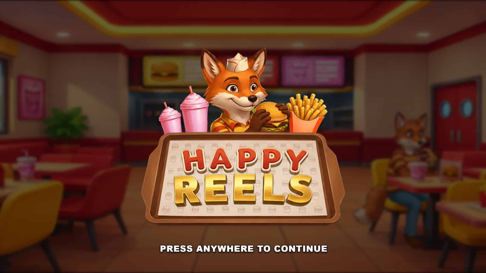 Happy Reels slot intro screen