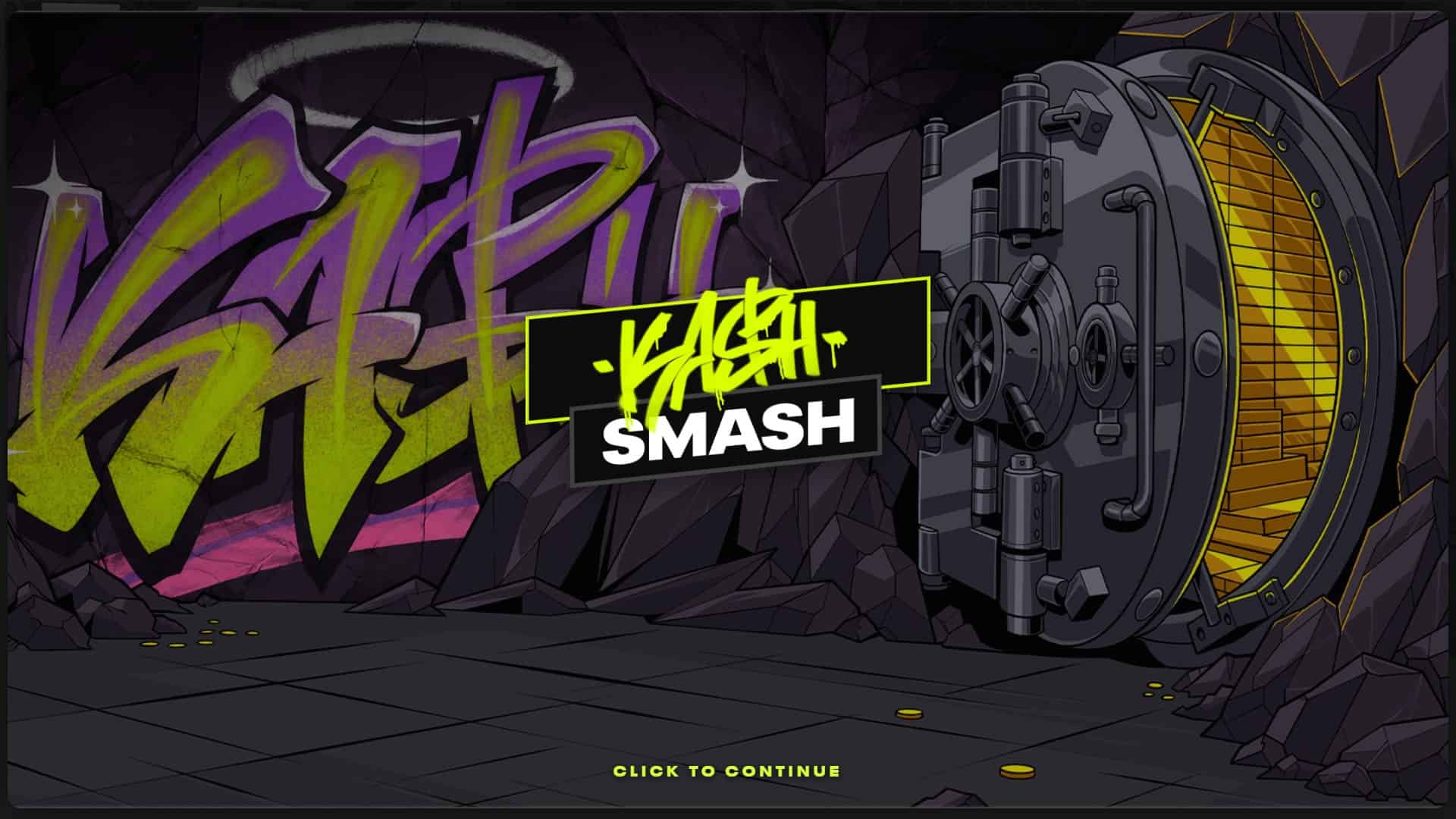 Kash Smash slot intro screen