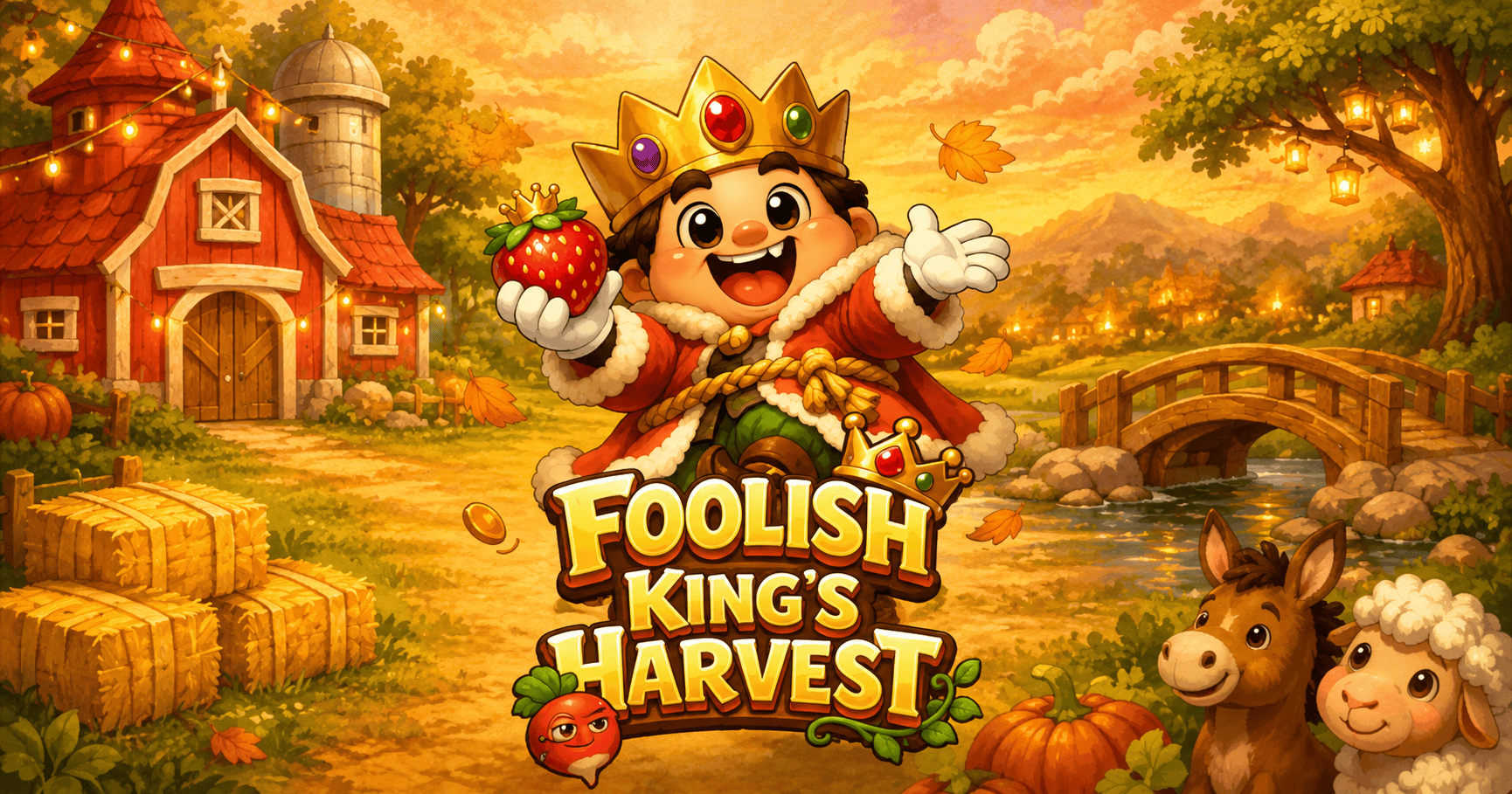 Foolish Kings Harvest Slot Demo by Lucky Slots slot cover image