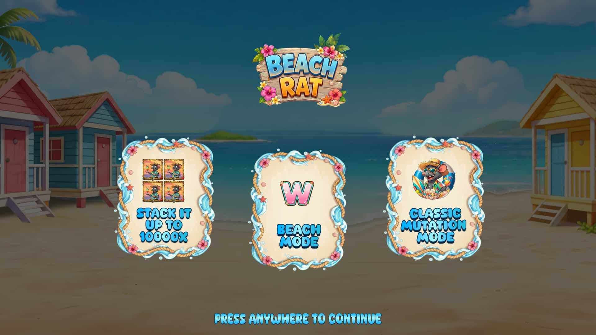 Beach Rat slot intro screen