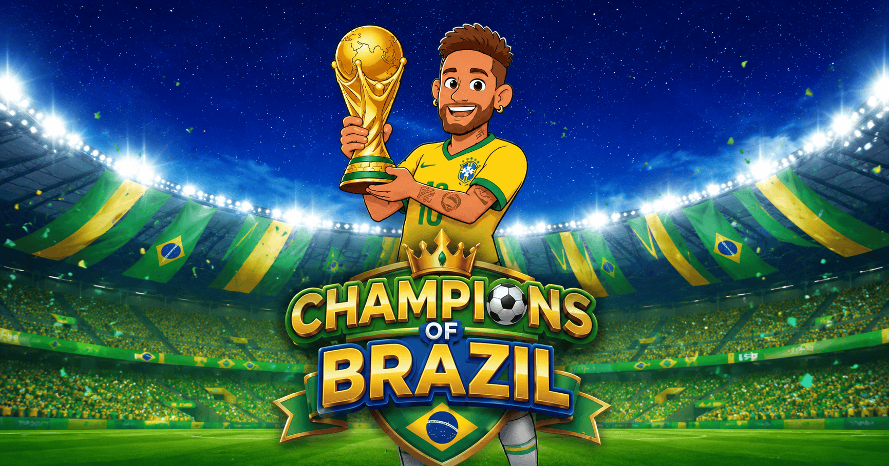 Champions Of Brazil Slot Demo by Ludexa Interactive slot cover image
