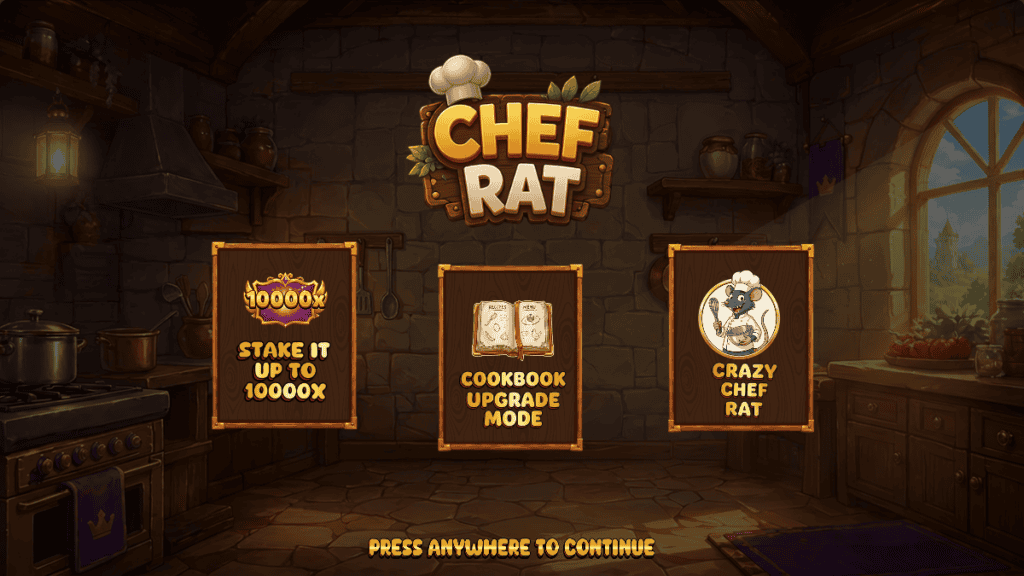 Ludexainteractive chef rat intro screen