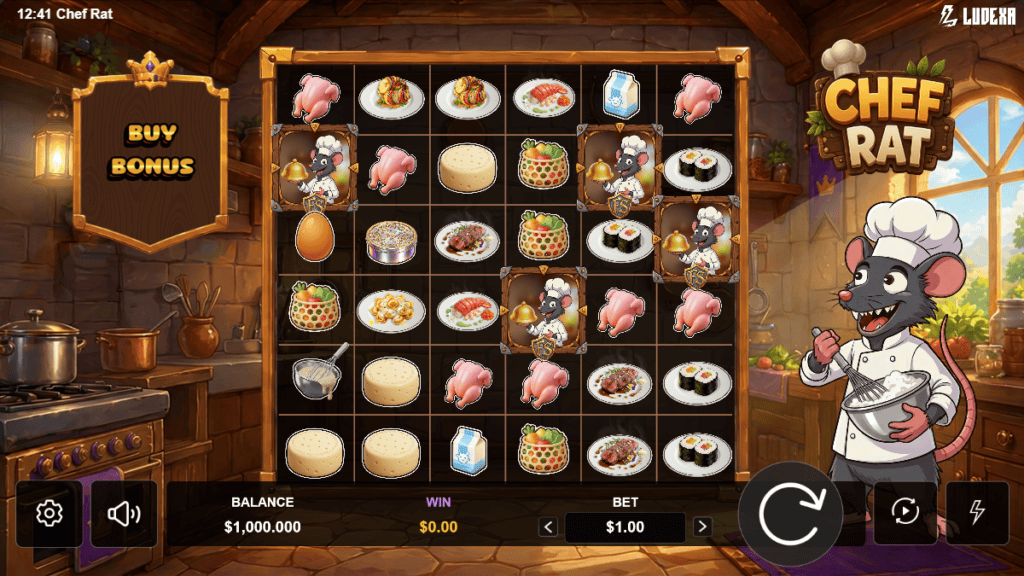 Ludexainteractive chef rat slot game preview