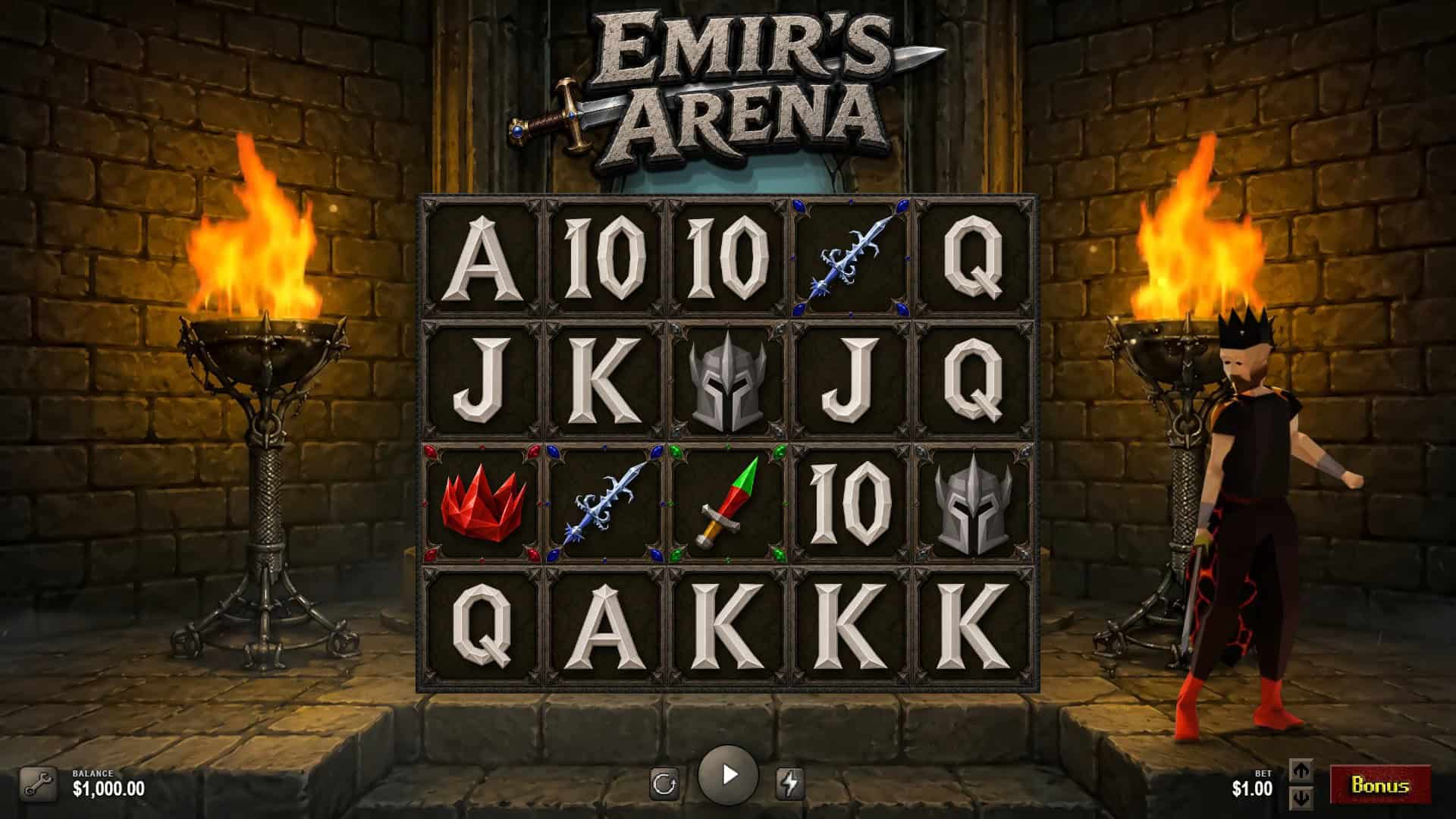 Emirs Arena slot gameplay reels