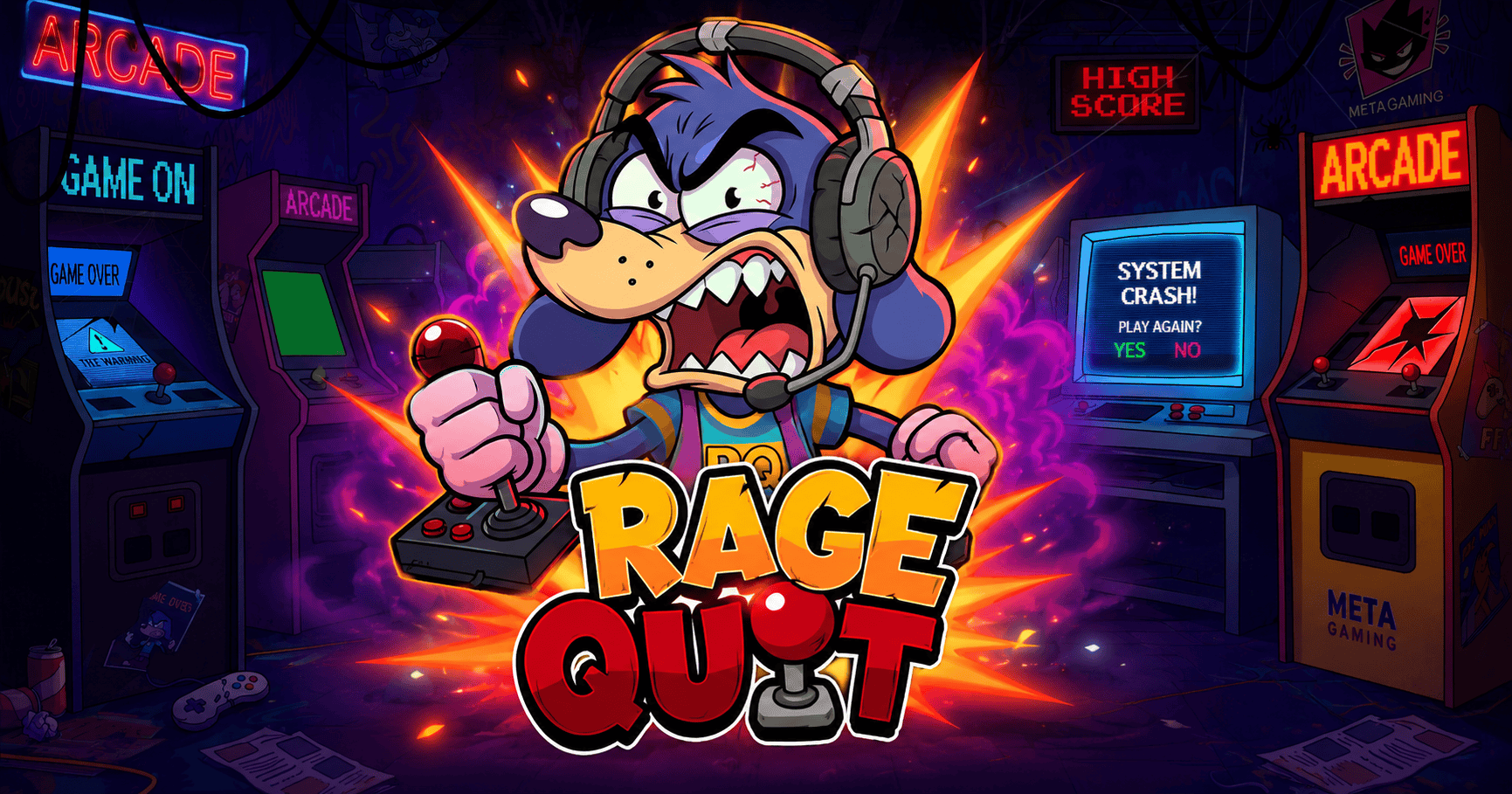 Rage Quit Slot Demo by Meta Gaming slot cover image