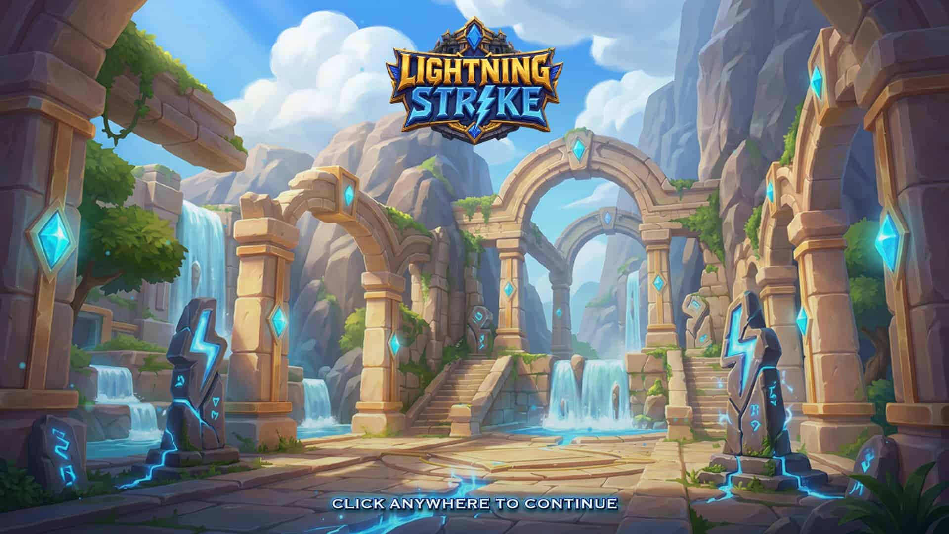 Lightning Strike slot intro screen