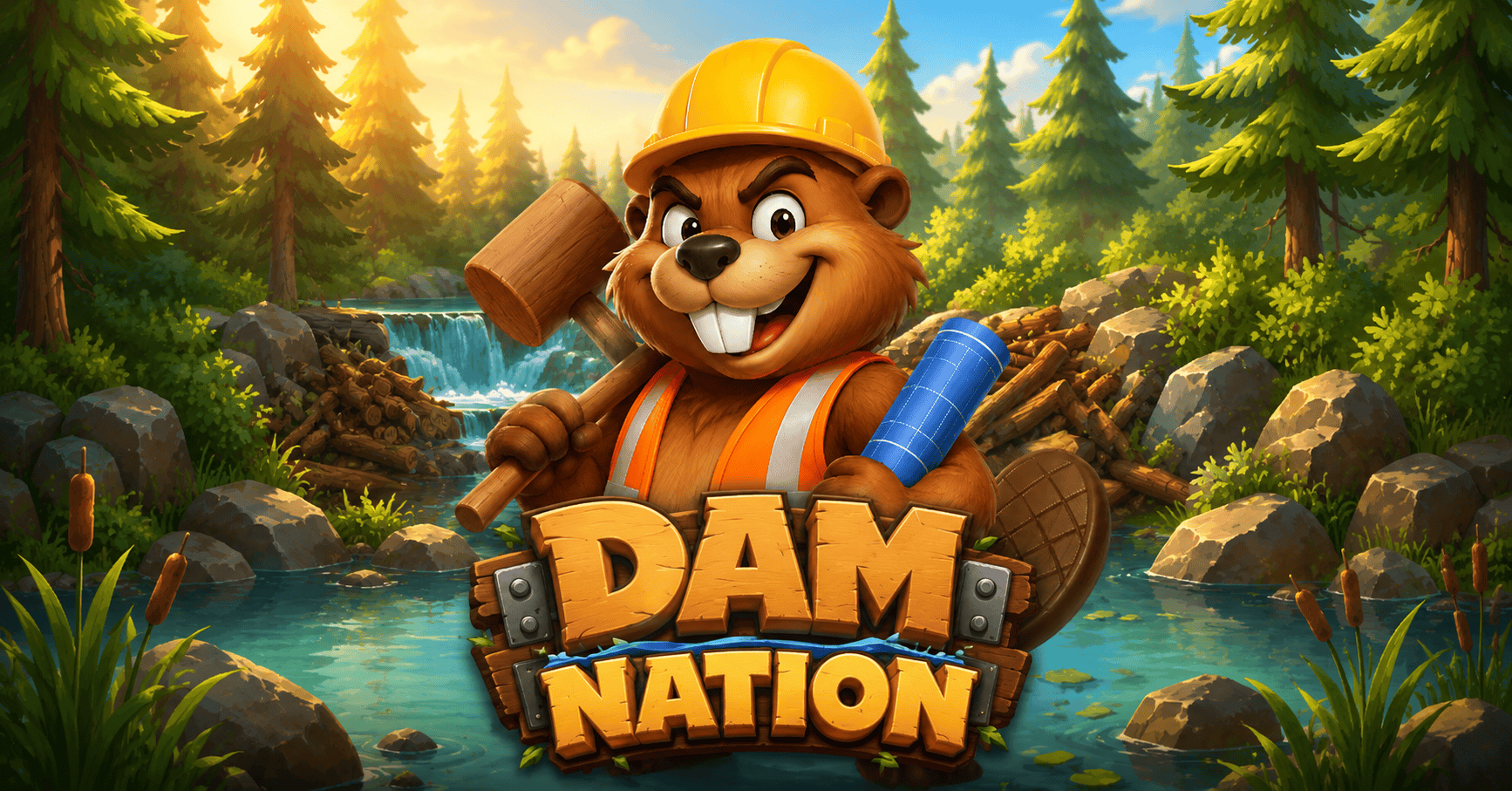 Dam Nation Slot Demo by Morning Wood Gaming slot cover image
