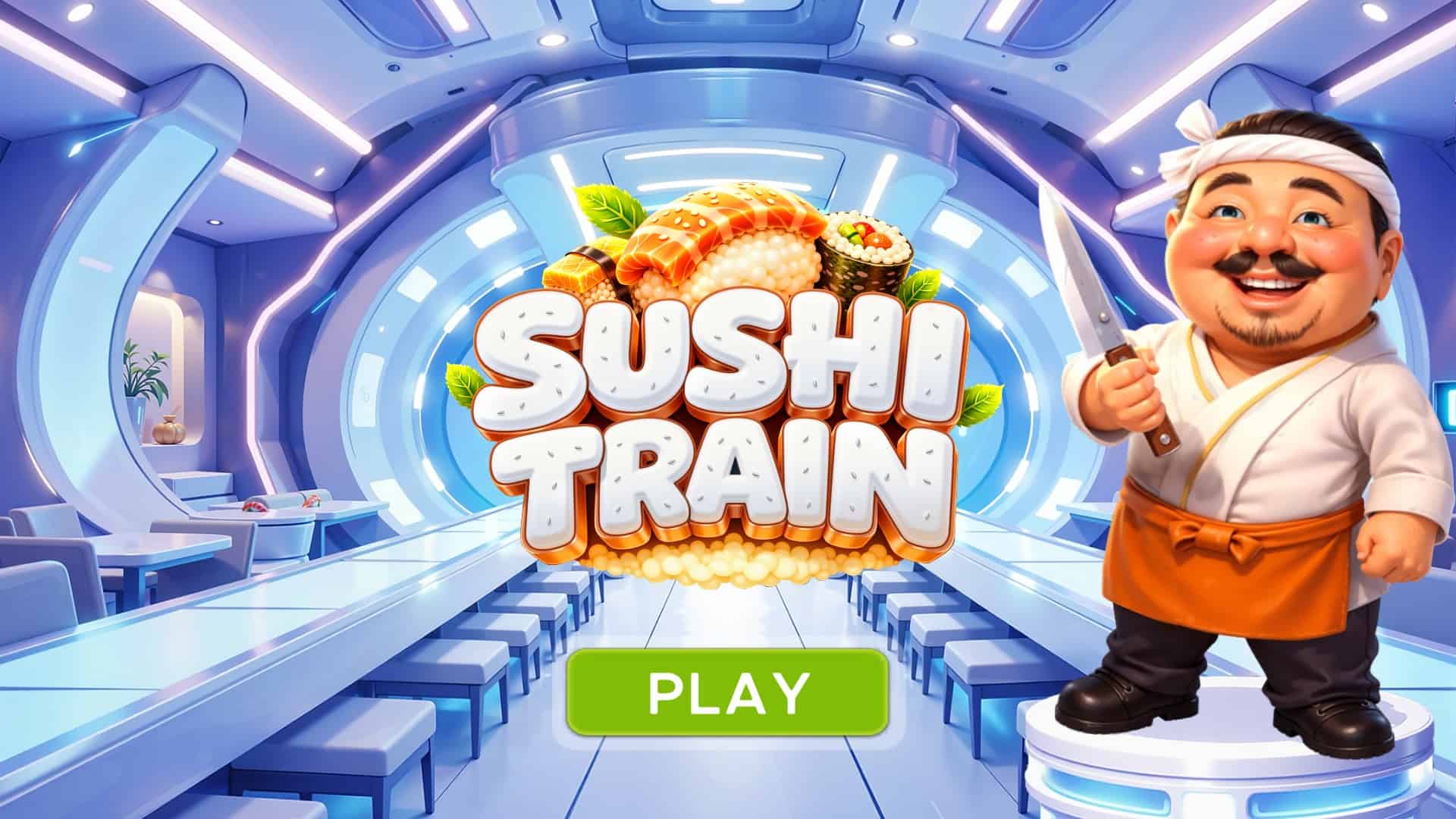 Sushi Train slot intro screen