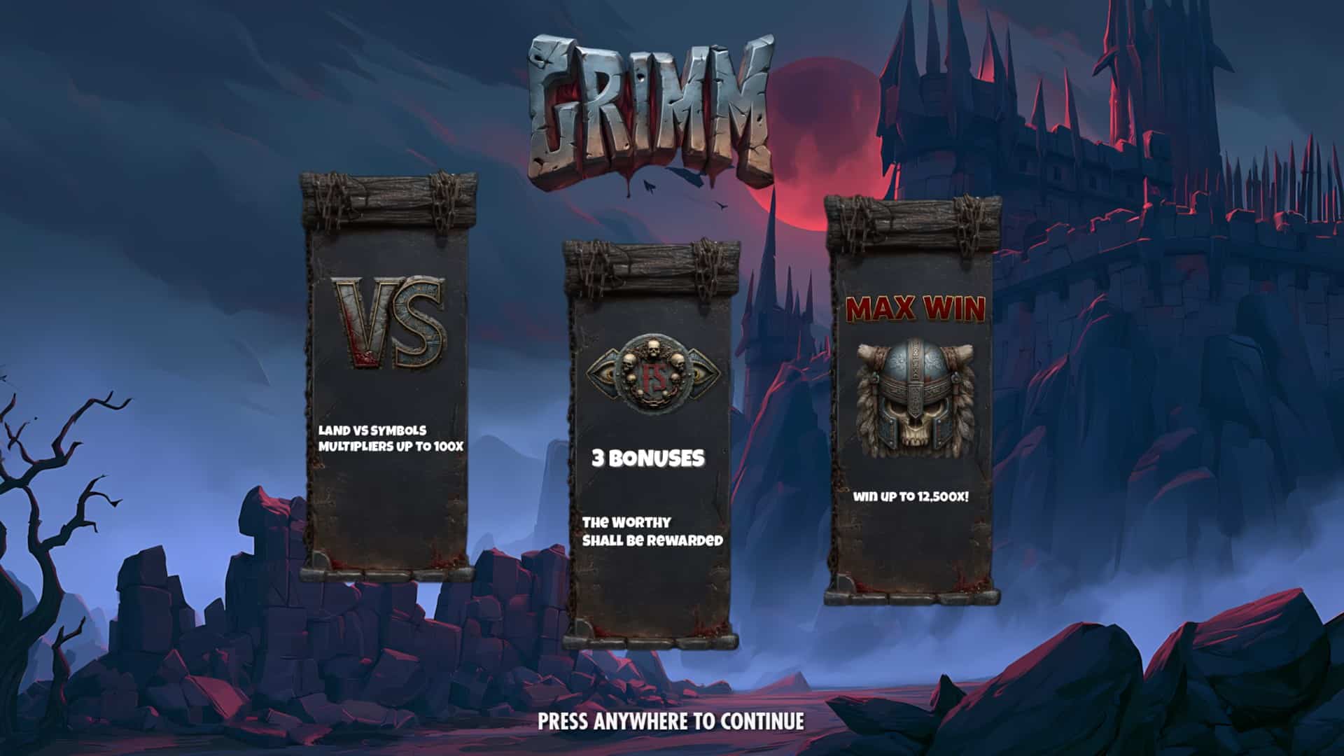 Grimm slot intro screen