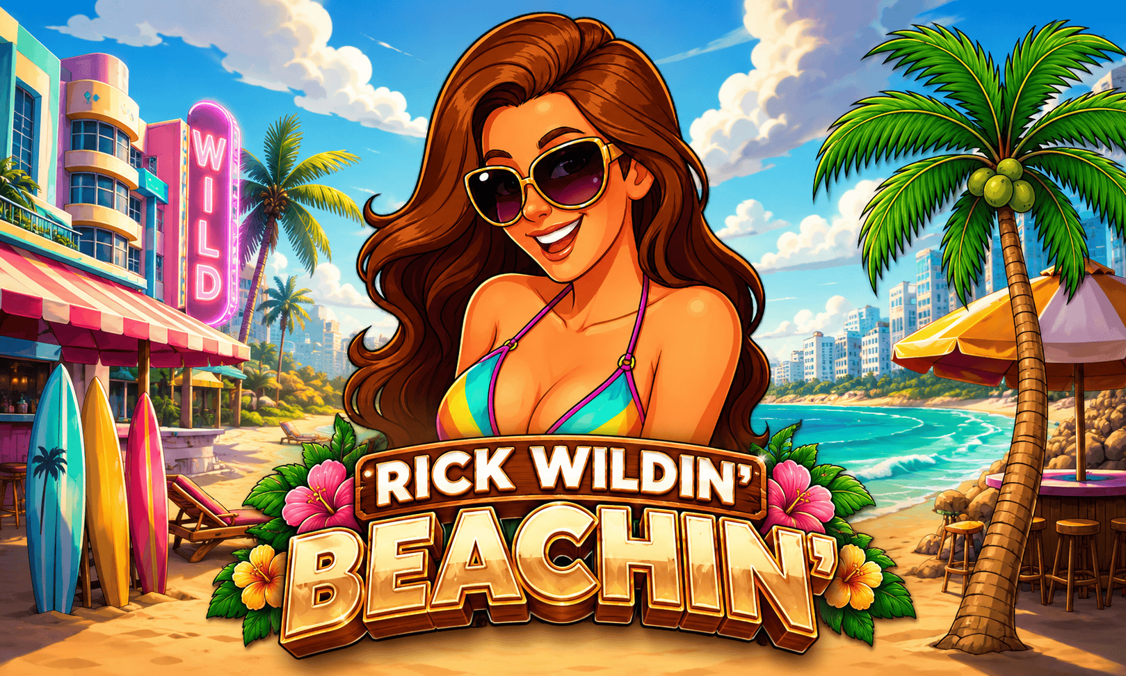 Rick Wildin: Beachin Slot Demo by Nt Gaming slot cover image