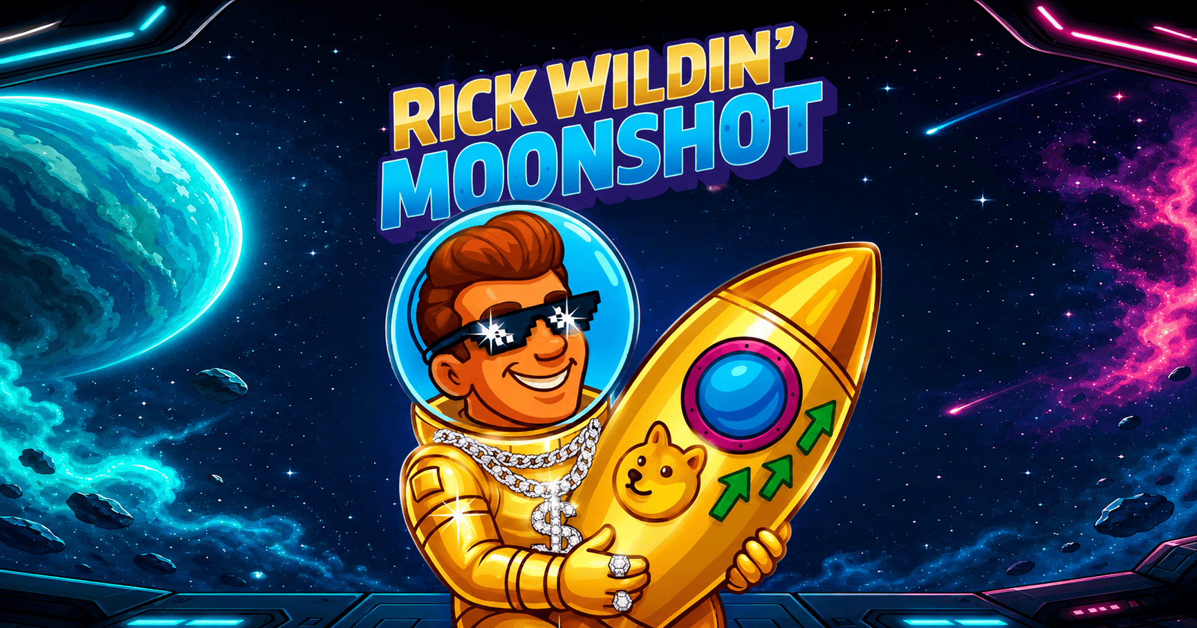 Rick Wildin’ Moonshot Slot Demo by Nt Gaming slot cover image