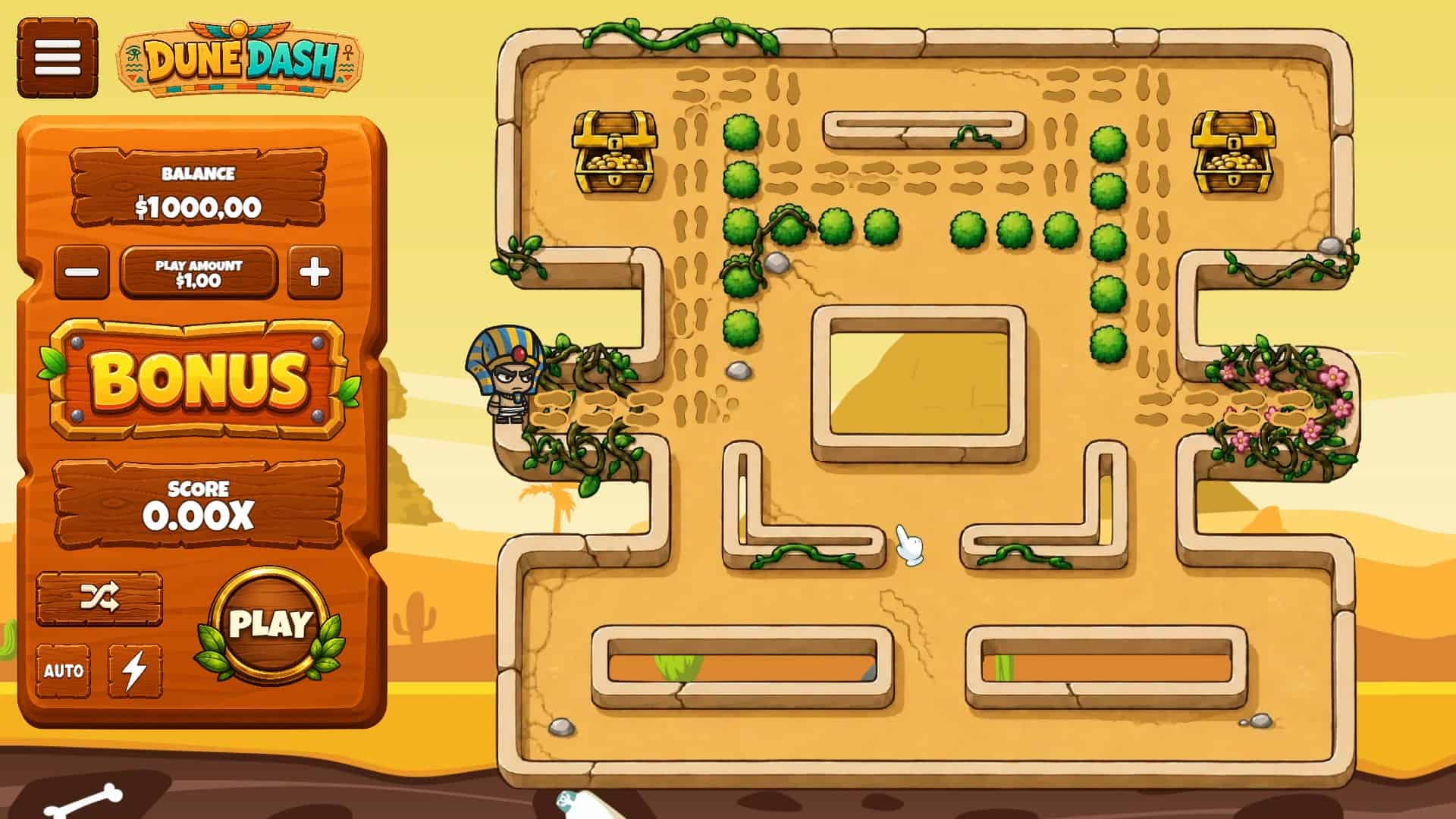Dune Dash slot gameplay reels