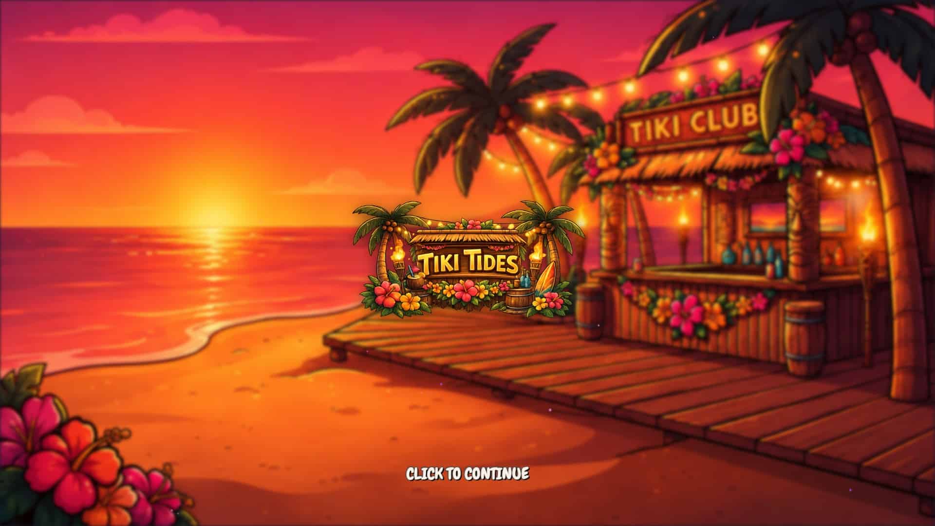 Tiki Tides slot intro screen