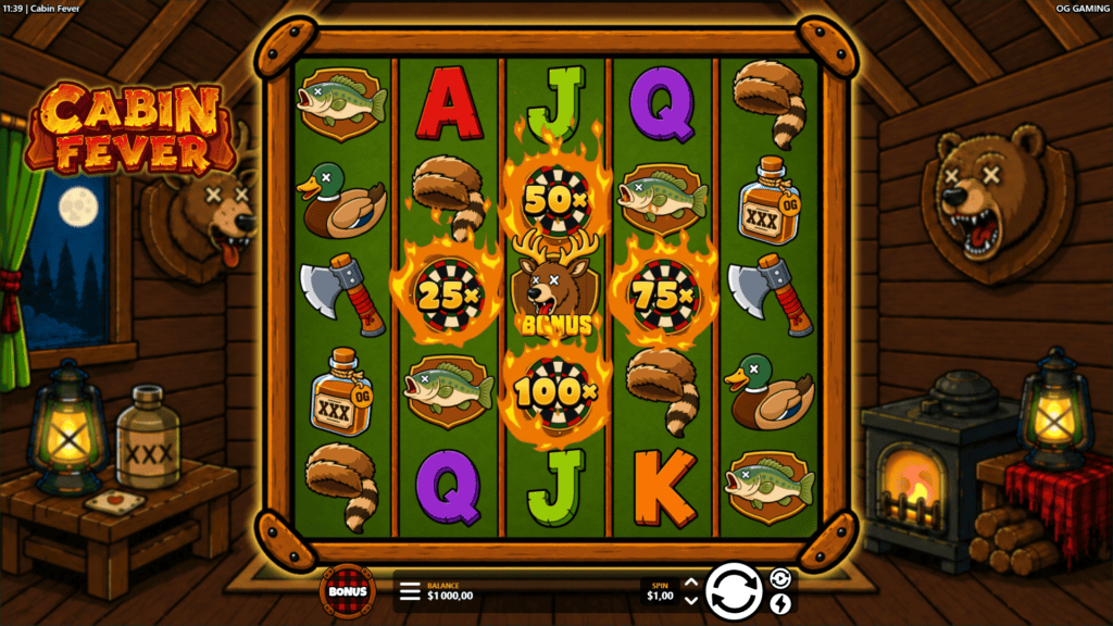 Oggaming cabin fever slot game preview