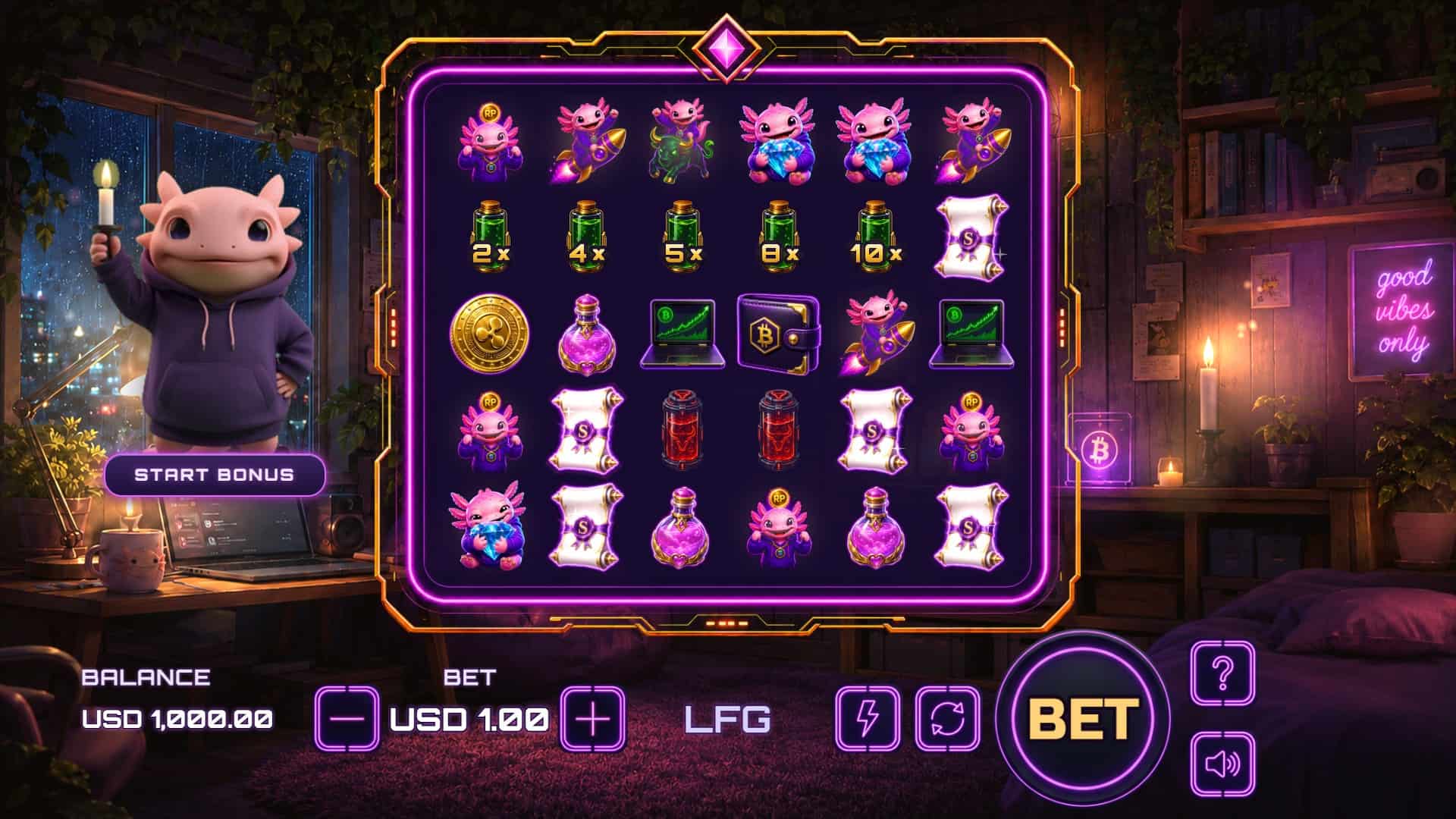 Rug Pull slot gameplay reels