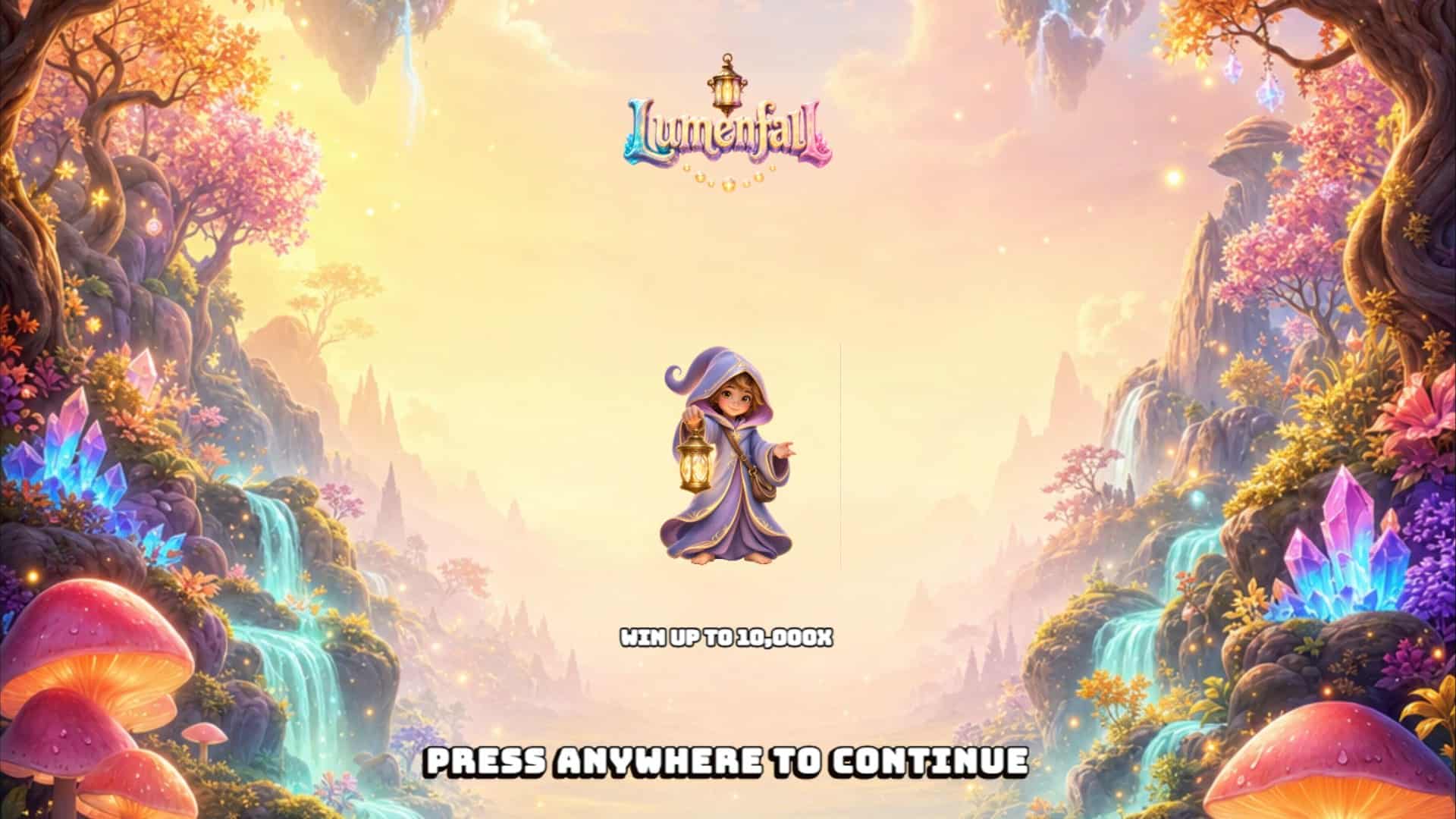 Lumenfall slot intro screen