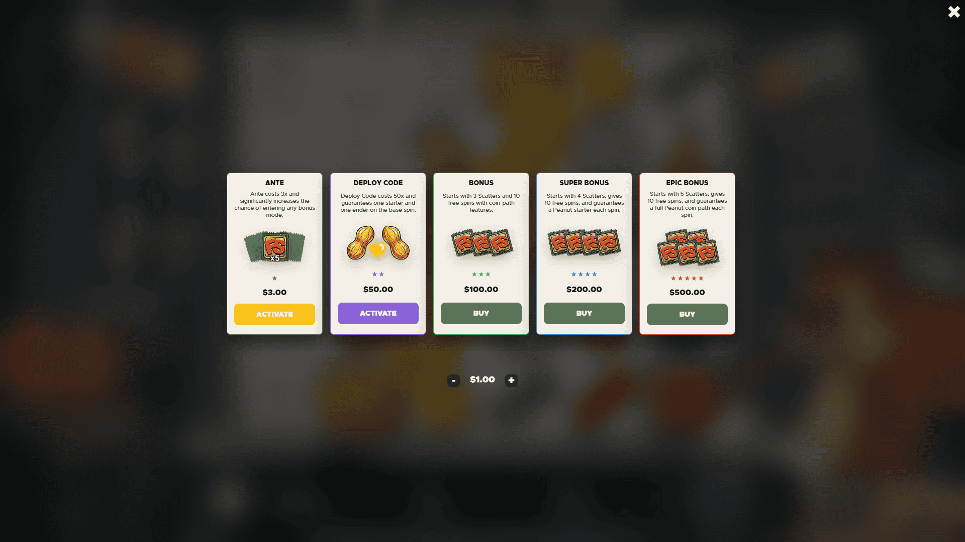 Coding 247 bonus buy menu