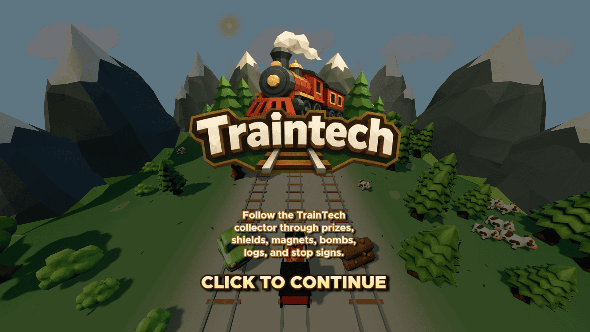 Traintech slot intro screen