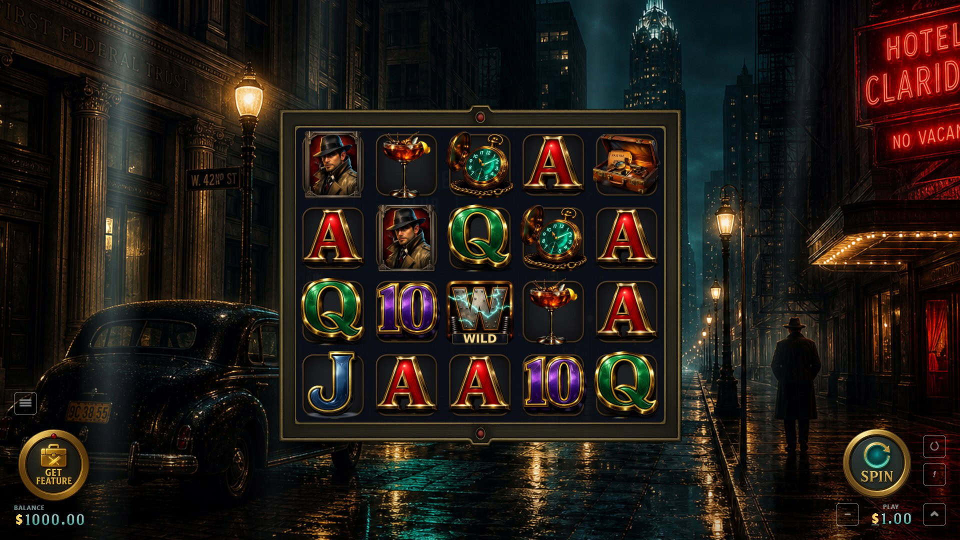 Midnight Case slot gameplay reels