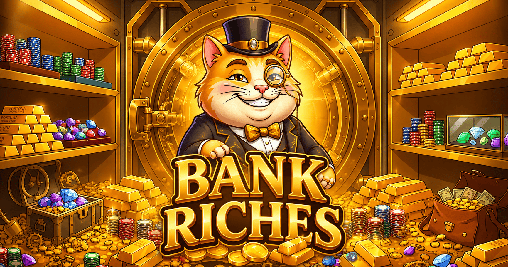 Bank Riches Slot Demo by Overheat Studio slot cover image