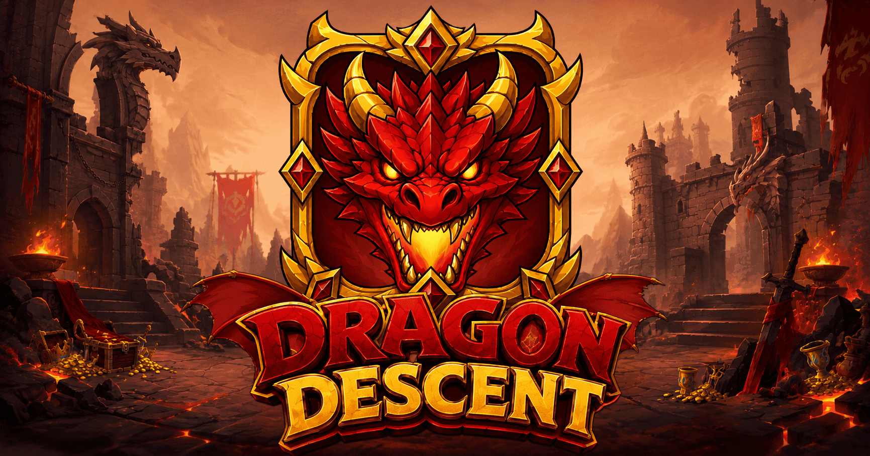 Dragon Descent Slot Demo by Ovryx Gaming slot cover image