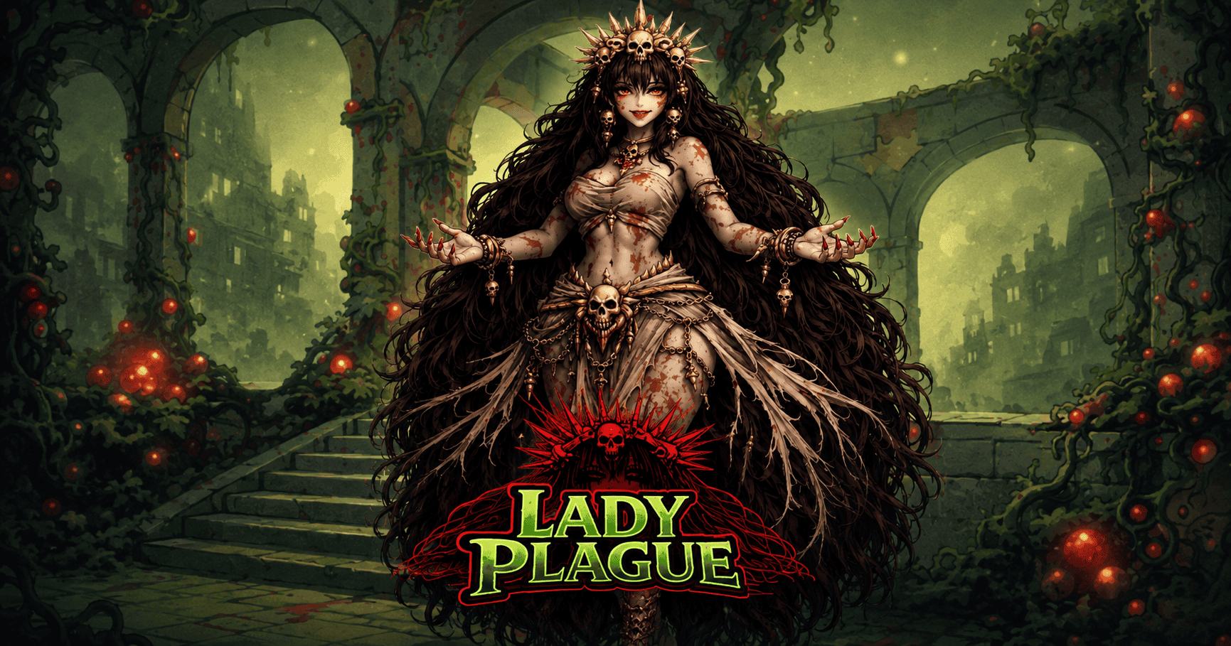 Lady Plague Slot Demo by Ovryx Gaming slot cover image
