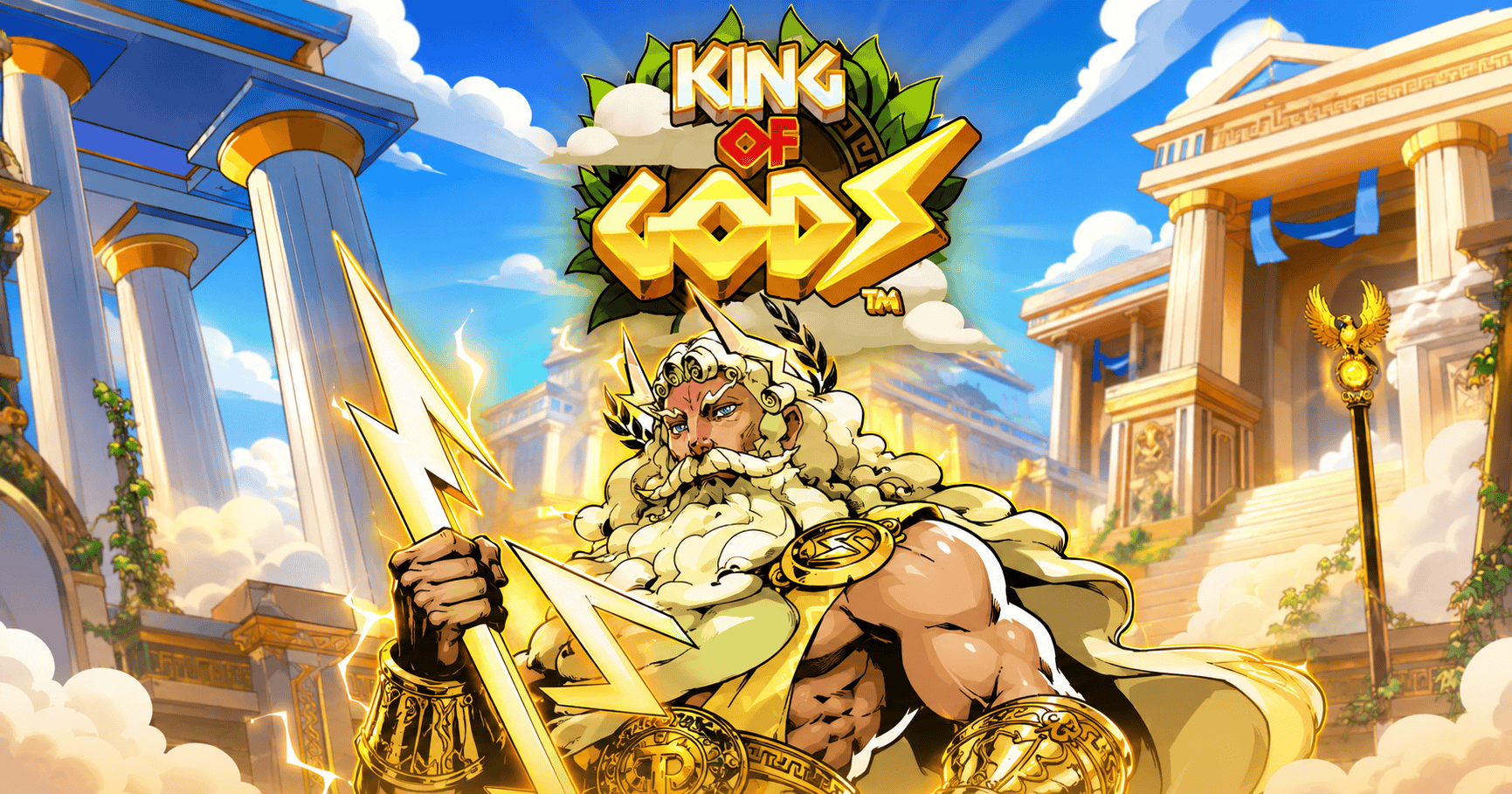 King of Gods Slot Demo by Paperclip Gaming slot cover image