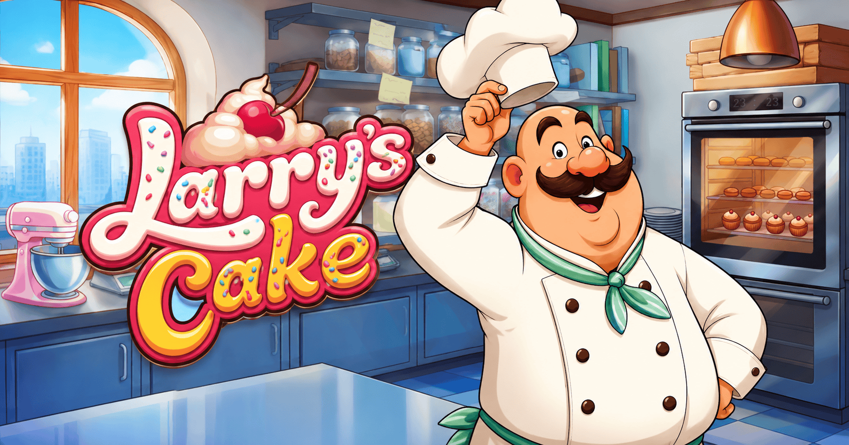 Larrys Cake Slot Demo by Partyhat Play slot cover image