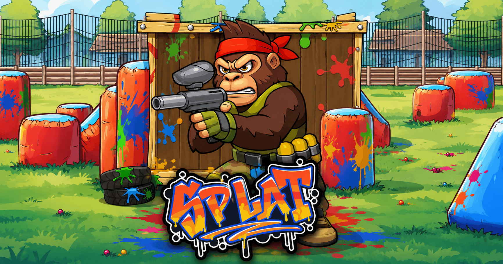 Splat Slot Demo by Partyhat Play slot cover image