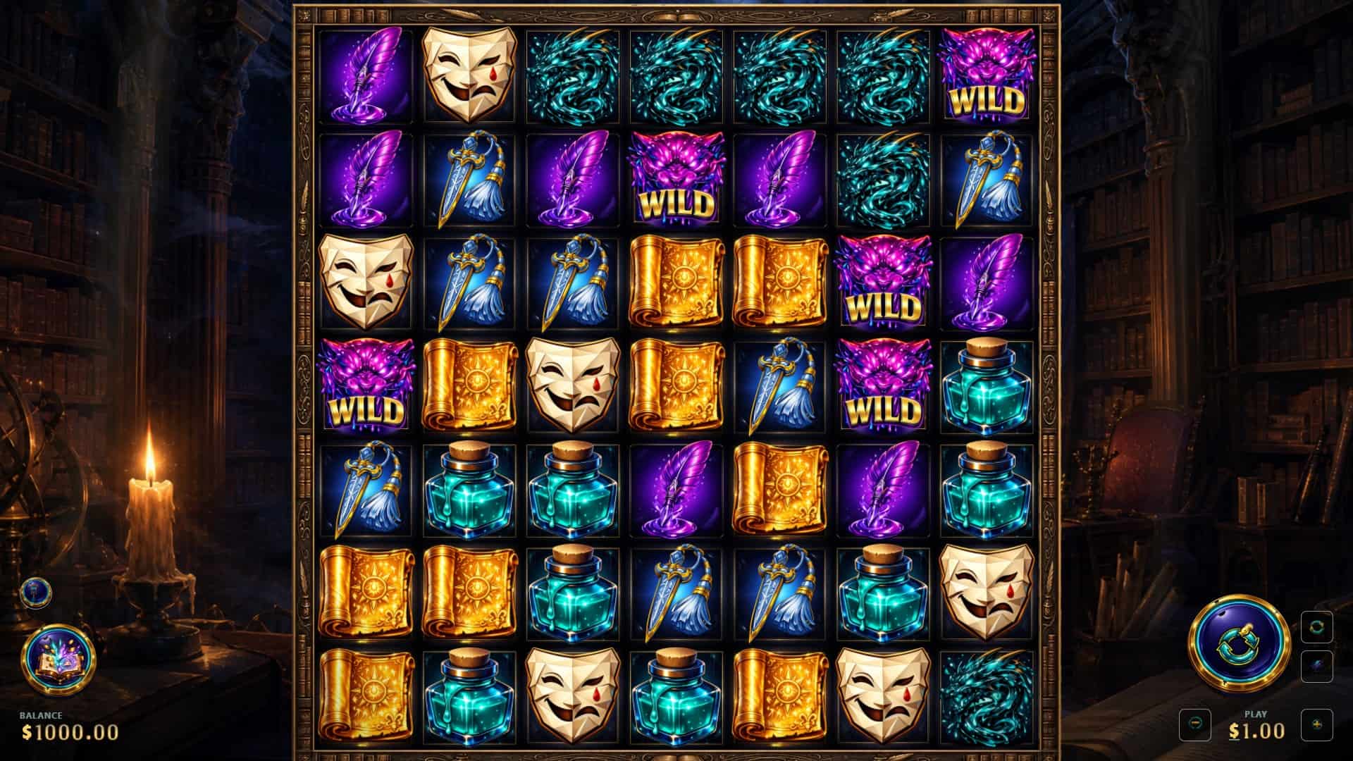 Book of inkbeasts slot gameplay reels