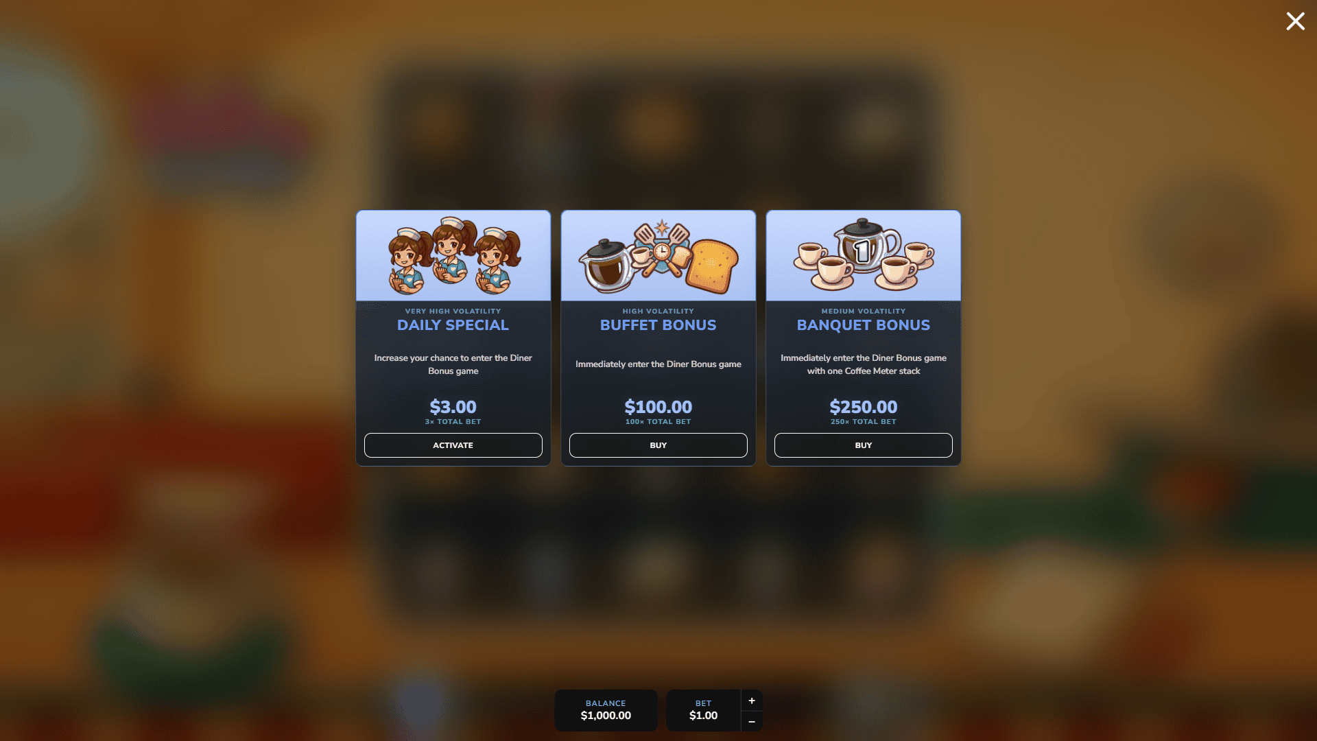 Cherry On Top bonus buy menu