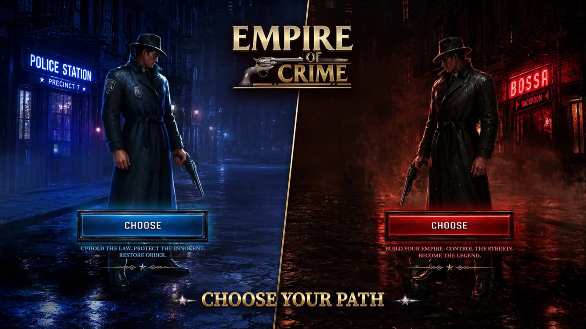 Empire of Crime slot intro screen