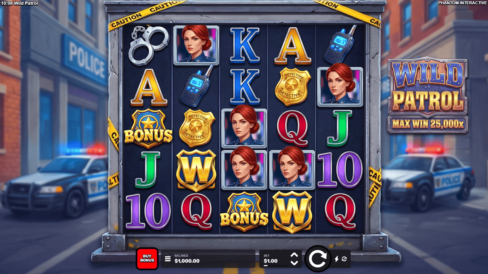 Wild Patrol slot gameplay reels