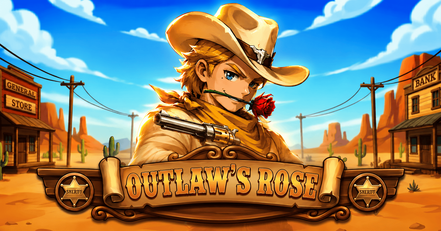 Outlaws Rose Slot Demo by Pixelpanic slot cover image