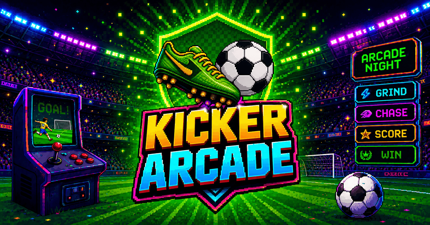 Kicker Arcade Slot Demo by Pixelpulse slot cover image